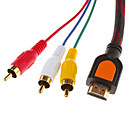 HDMI V1.3 Male to 3RCA Video Audio AV Cable(1.5M)