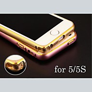 metálico cáscara de parachoques del marco personalizado grabado exquisito oro-atado para el iphone 5 / 5s (oro, plata, negro, rosa)