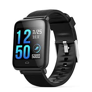 q9 sport impermeabile smartwatch per android ios bluetooth monitor della frequenza cardiaca misurazione della pressione sanguigna touch screen calorie bruciate esercizio record timer cronometro pedome