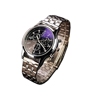 271 YAZOLE Fashion Unisex's Sport Dress Watch Stainless Steel Blue Ray Glass Noctilucent Analog Quartz Wrist Watches
